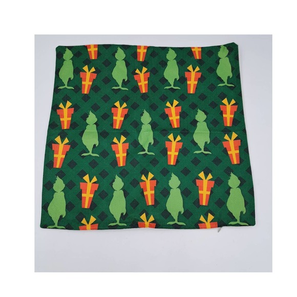 Grinch 4 Zippered Pillow Covers Couch Bed Christmas Holiday - Picture 6 of 12